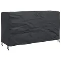 Produktbild: vidaXL Möbelbezug Uni Schwarz 180 x 70 x 90 cm 600D, Garten-Schutz, rechteckige Abdeckung für Möbel, wetterfest, UV-beständig, wasserdicht und Allwetter-Schutz