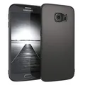 Produktbild: EAZY CASE Handyhülle Silikon mit Kameraschutz kompatibel mit Samsung Galaxy S6 Edge in schwarz matt, Ultra dünn, Slimcover, Silikonhülle, Hülle, Softcase, Backcover
