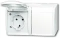 Produktbild: Busch-Jaeger 20/2 EW-54 SCHUKO Steckdose, Ocean IP44, 2-fach, alpinweiß (2CKA002084A0711)
