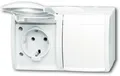 Produktbild: Busch-Jaeger 20/2 EW-54 SCHUKO Steckdose, Ocean IP44, 2-fach, alpinweiß (2CKA002
