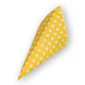 Produktbild: Natürlich Nette Nette 1000 Spitztüten aus Papier Motiv gelb Punkte weiß 21cm für 200g Mandeltüten