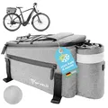 Produktbild: MIVELO - Fahrradtasche für Gepäckträger - Kühltasche Fahrrad - isolierte Gepäckträgertasche - wasserabweisend - 10L - grau