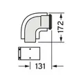Produktbild: Vaillant Bogen 87 Grad Brennwert Luft-/Abgasführung, PP, 60/100 mm