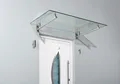 Produktbild: Gutta HD Rechteckvordach 1400 x 800 mm Verbundglas Klar Edelstahl - 7200106
