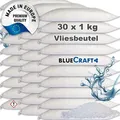 Produktbild: 30x 1kg Luftentfeuchter Granulat Nachfüllpack im Vliesbeutel für Raumentfeuchter 900g – 1000g – 1,2kg