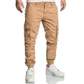 Produktbild: REPUBLIX Cargohose Luke Herren Cargo Jogger Chino Hose Jeans beige|braun W33