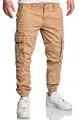 Produktbild: REPUBLIX Herren Jogger Cargo Chino Jeans Hose R7020 Beige W33