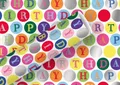 Produktbild: Braun & Company Geschenkpapier Kollektion Happy Birthday Kreise 1,5 m x 70 cm
