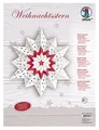Produktbild: Ursus 33800000 - Weihnachtsstern, polarweiß, Set zum Basteln von einem Weihnachtsstern, Durchmesser ca. 30,5 cm, einseitig bedruckt mit Pearl Effekt, gelasert und genutet, inklusive Bastelanleiting