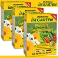 Produktbild: Beckmann 3 x 2,5 kg Plurafert Gartendünger Volldünger Horngrieß Blüte Frucht