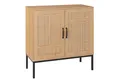Produktbild: COSTWAY Sideboard, Küchenschrank Rattan mit verstellbarem Regal