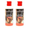 Produktbild: Acryllack Firnis 2x 80ml Lack Klarlack Wasserbasis glänzend transparent