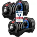 Produktbild: DH FitLife 2 x 18kg (2er Set) verstellbare Hanteln 1,5 bis 18 KG mit 12 Gewichtsstufen, Kurzhanteln Hanteln Set mit Hantelscheiben, Hanteln Kurzhan... - Schwarz