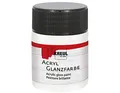 Produktbild: KREUL 79501 - Acryl Glanzfarbe, 50 ml Glas in weiß, glänzend-glatte Acrylfarbe zum Anmalen und Basteln, auf Wasserbasis, speichelecht, schnelltrocknend und deckend