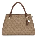 Produktbild: GUESS Noelle II Luxury Satchel Handtasche Latte Logo / Brown hellbraun braun