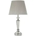 Produktbild: Tischleuchte, Silber, Metall, Glas, Textil, 30x56x30 cm, Lampen & Leuchten, Innenbeleuchtung, Tischlampen, Tischlampen