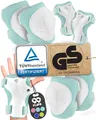 Produktbild: 99FLIPS Knieschoner Kinder Inliner Schoner Kinder - Protektoren - Flash - Größe S/M Mint - Knieschützer, Ellenbogenschützer & Handschützer - Schoner Set Schützer Inliner