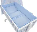 Produktbild: Baby-Delux Babybettwäsche Baby Wiegenset Royal Rüsche, Textilien, 6 teilig, Wiegenset 6-tlg. für Babywiege 90x40 (ohne Wiege) verschiedene Designs