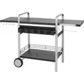 Produktbild: Tepro BBQ Tisch Schwarz-Silber 150,5 x 97,5 x 59,5 cm (BxHxT)