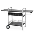 Produktbild: tepro Universal BBQ-Tisch, Grillwagen / Grilltisch Outdoor, Klappbar, Maße ca. 150,5 x 59,5 x 97,5 cm, Schwarz / Silber