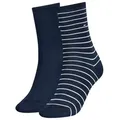 Produktbild: TOMMY HILFIGER Damen Socken im Pack - Women's Patterned Styles Dunkelblau 39-42 4er Pack (2x2P)