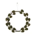 Produktbild: Gry & Sif Türkranz, Mistelzweigkranz, Filzdekoration, Handmade, Fairtrade, Kranz zum aufhängen als Weihnachtsdeko, Geschenkidee, Zeitlose Dekoration, Wohndeko (25cm)