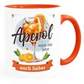 Produktbild: MoonWorks Tasse Tasse mit Spruch Aperol wäre mir jetzt auch lieber Büro Alkohol, Keramik