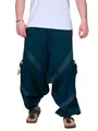 Produktbild: Kunst und Magie Herren Goa Haremshose in klassischen Farben, Größe:5XL, Farbe:Petrol/Türkis