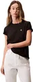Produktbild: Calvin Klein Damen T-Shirt Kurzarm Archive Jersey Tee mit Rundhalsausschnitt, Schwarz (Black), XL