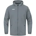 Produktbild: JAKO Allwetterjacke Team 2.0 (100% Polyester, wasserabweisendes Obermaterial) dunkelgrau Kinder, Größe: 140