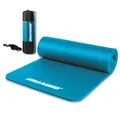 Produktbild: Muawo Premium Gymnastikmatte inkl. Tasche + Tragegurt | Phthalatfreie Trainingsmatte | Yogamatte - rutschfest, extra dick & lang | 190 cm x 100 cm x 1,5 cm | Fitnessmatte Hellblau
