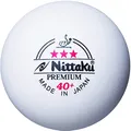 Produktbild: NITTAKU Star Premium 3-Sterne-Tischtennisbälle, Weiß, 40 mm