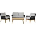 Produktbild: Acamp Loungegruppe Mykonos Teak-Anthrazit FSC®