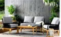 Produktbild: acamp Gartenlounge-Set 4-teilige Sitzgruppe Mykonos mit Tisch, (Gartenmöbel Set), Gartensofa, Möbelset, Lounge-Set