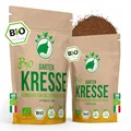 Produktbild: NanaNatura's Bio Kresse Sprossen Samen 600g VORTEILSPACK | Keimfähige Gartenkresse Saaten zur Sprossenzucht | Microgreens für die Keimschale | geprüft & abgefüllt in Deutschland