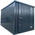 Produktbild: LagercontainerXXL 3m Lagercontainer mit Einflügeltür & Doppelverriegelung RAL7021 Schwarzgrau 2,95x2,14x2,09