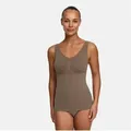 Produktbild: Creamy Fabrics Miederbody Shaping Unterhemd-Taupe-XL (1-tlg) grün XL