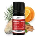 Produktbild: Casida Adventszauber Weihnachtsduft Duftöl Weihnachten 5 ml, 100% naturreine Ölmischung mit Zimtrinde, Orangenöl, Pfefferminze & Zedernöl für Diffusor