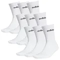 Produktbild: adidas 9 Paar HC CREW 3p Tennissocken Sportspocken Unisex, Farbe:Weiss, Socken & Strümpfe:43-45