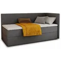Produktbild: Sofnet Boxbett, Dunkelgrau, Textil, H3, Rechteckig, 90x200 cm, Schlafzimmer, Betten, Boxspringbetten