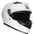 Produktbild: AGV K3 Solid Mono White Motorrad Helm Weiß Glanz, S