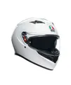 Produktbild: AGV K3 Solid Mono White Integral Motorrad Helm Gr. S - Weiß Glanz Sonnenblende