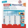 Produktbild: Tesa® Powerstrips Haken Small Oval Chrome 08 Weiss