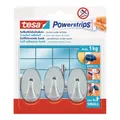 Produktbild: tesa Powerstrips Haken Small Oval 3er chrom