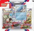 Produktbild: Pokémon-Sammelkartenspiel: 3er-Pack Karmesin & Purpur - Heerashai (3 Boosterpacks & 1 holografische Promokarte)