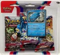 Produktbild: Pokemon TCG Karmesin & Purpur - 3x Blister + Heerashai Promo - neu - OVP