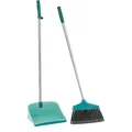 Produktbild: LEIFHEIT Kehrgarnitur mit langem Stiel Classic türkis Kunststoff 30,0 cm...