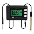 Produktbild: Fachmann pH & Temperatur Meter mit ATC und Automatisch Calibration Funktion, Wasser Prüfer Messung für Aquarium Hydroponik