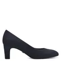 Produktbild: Tamaris Damen Pumps klassisch rund Blockabsatz samtige Haptik 1-22418-41, Größe:40 EU, Farbe:Blau