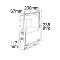 Produktbild: Outdoor LED Fluter PRISMATIC 50W, IP66, drehbar und schwenkbar, anthrazit, 50W 3